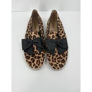 Kate Spade Delise Leopard Calf Hair black nappa Bow